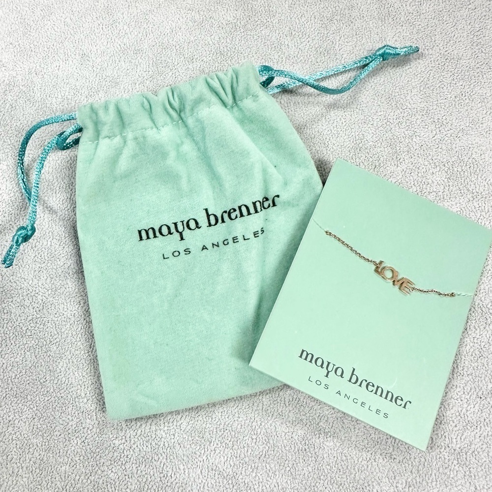 Maya Brenner Los Angeles Gold Tone Love Bracelet